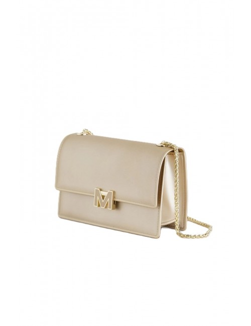 borsa marc ellis DONNA GOLD/LIGHT GOLD - FLAT SUPERMEE M vista laterale