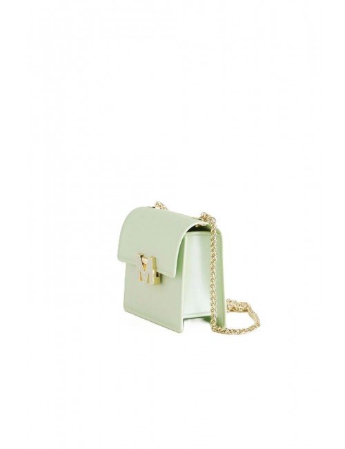 borsa marc ellis DONNA SOFT GREEN E LIGHT GOLD - FLAT SUPERMEE S vista laterale