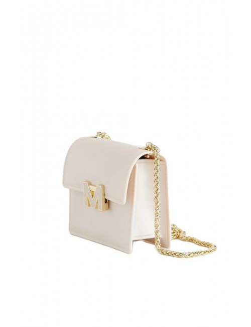 borsa marc ellis DONNA BEIGE E LIGHT GOLD - FLAT SUPERMEE S  vista laterale