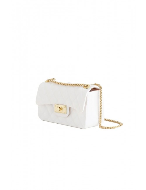 borsa marc ellis DONNA MILK E MATT GOLD - FLAT FALCON XS vista laterale