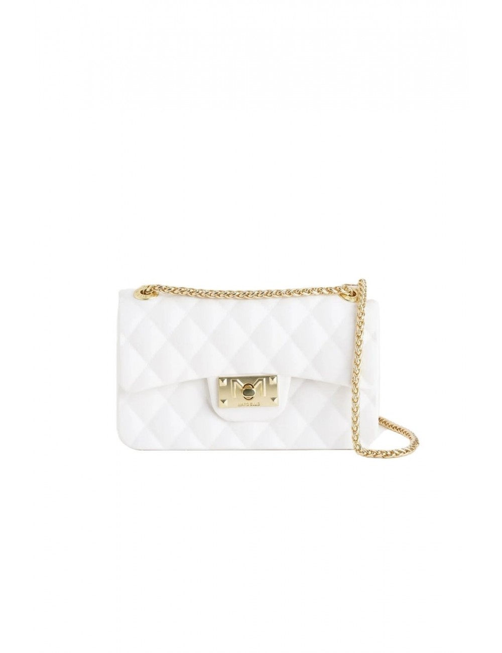 borsa marc ellis DONNA MILK E MATT GOLD - FLAT FALCON XS vista frontale