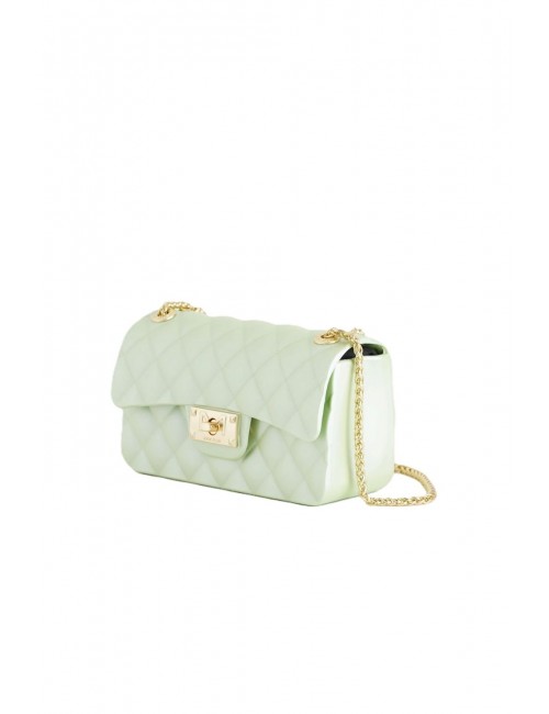 borsa marc ellis DONNA SOFT GREEN E MATT GOLD - FLAT FALCON XS vista laterale