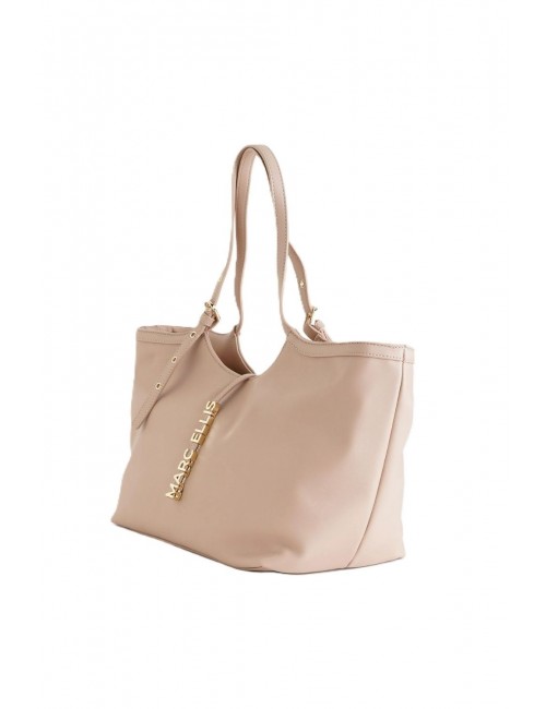 borsa marc ellis DONNA BEIGE SCURO LIGHT TAN - SCARLETT MACRO vista laterale