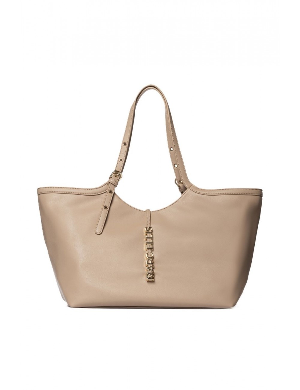 borsa marc ellis DONNA BEIGE SCURO LIGHT TAN - SCARLETT MACRO vista frontale