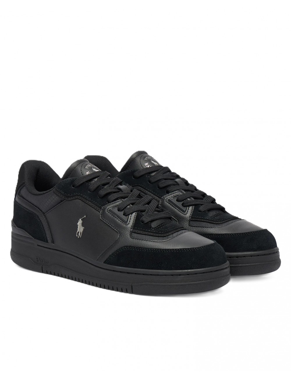 scarpe polo ralph lauren UOMO BLACK MU - OPN MSTER PP-SK-LTL - 809P00810001 vista laterale