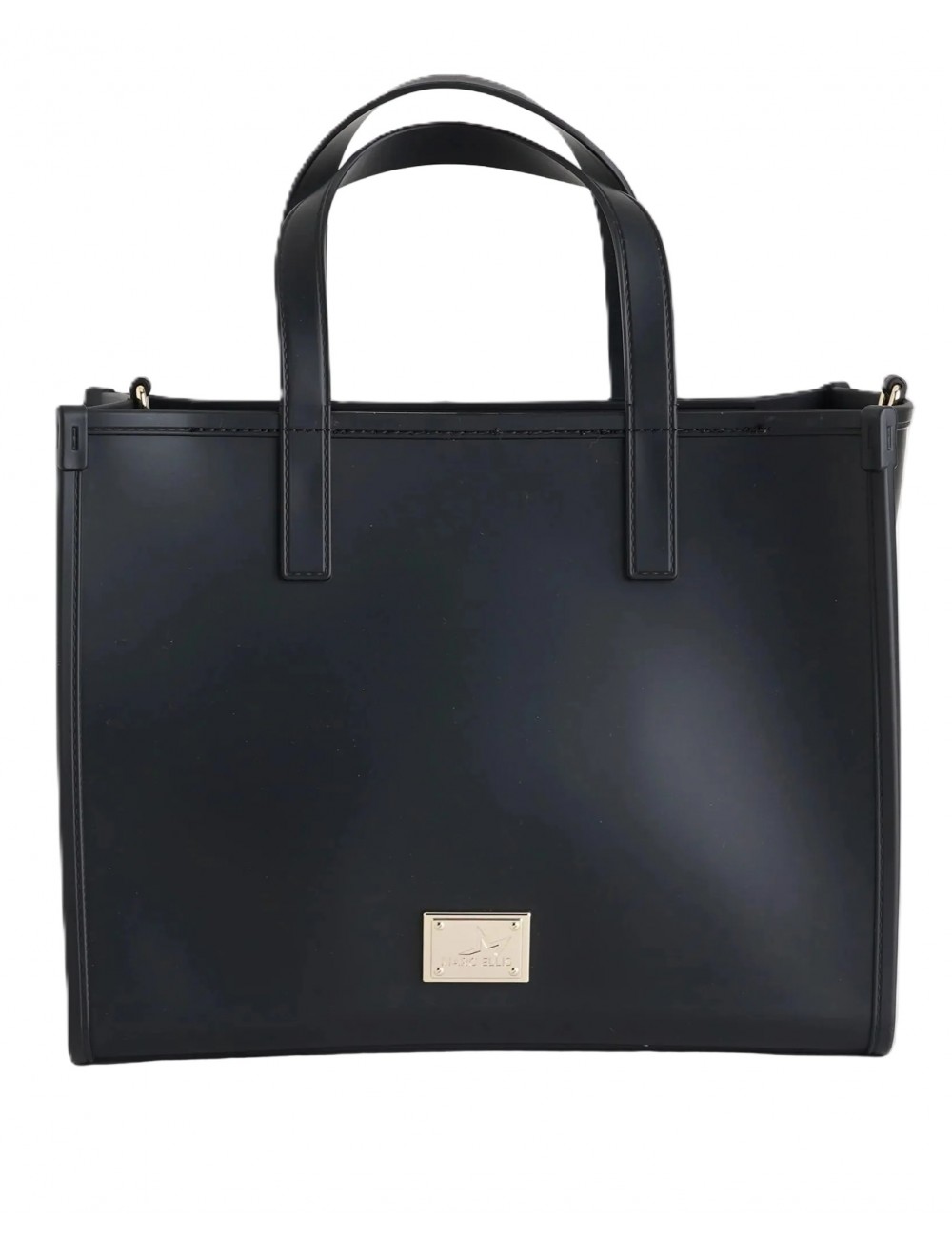 borsa marc ellis DONNA BLACK E LIGHT GOLD - FLAT GO 26 vista frontale