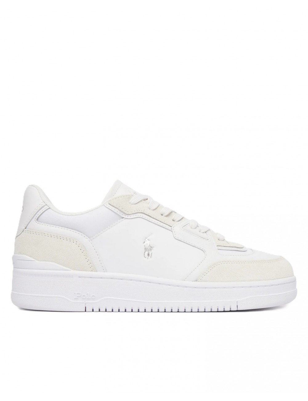 scarpe polo ralph lauren UOMO WHITE MU - OPN MSTER PP-SK-LTL - 809P00810002 vista laterale