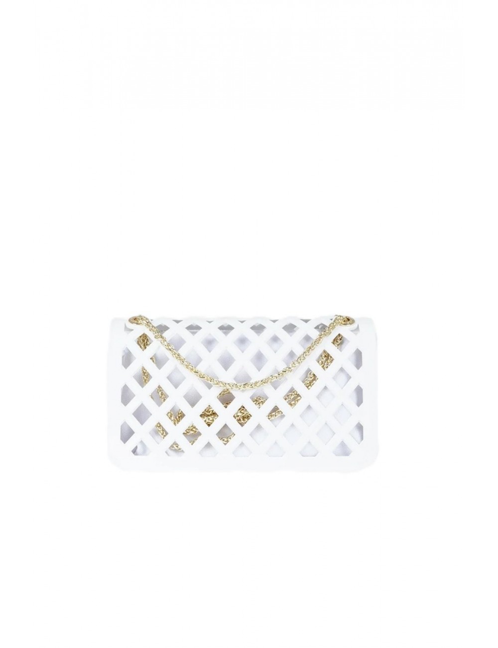 borsa marc ellis DONNA MILK E LIGHT GOLD - FLAT BASKET vista posteriore