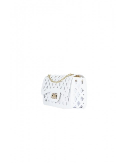 borsa marc ellis DONNA MILK E LIGHT GOLD - FLAT BASKET vista laterale