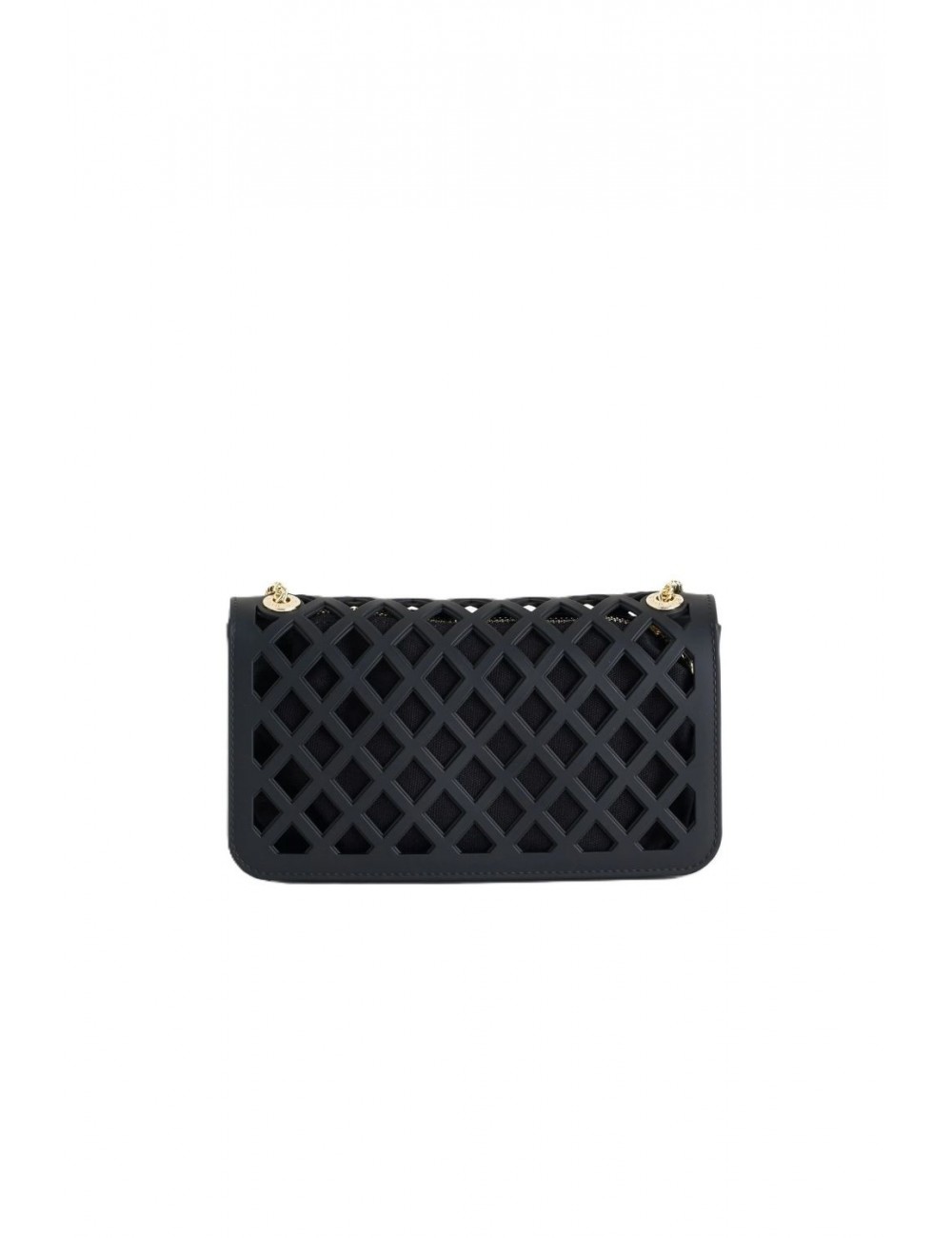 borsa marc ellis DONNA BLACK E LIGHT GOLD - FLAT BASKET vista posteriore