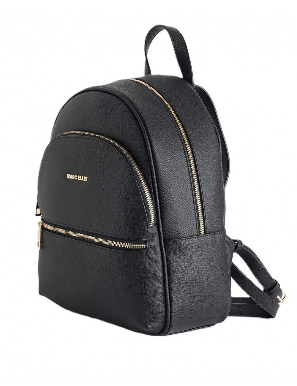 zaino marc ellis DONNA BLACK E GOLD - MORGAN MF vista frontale
