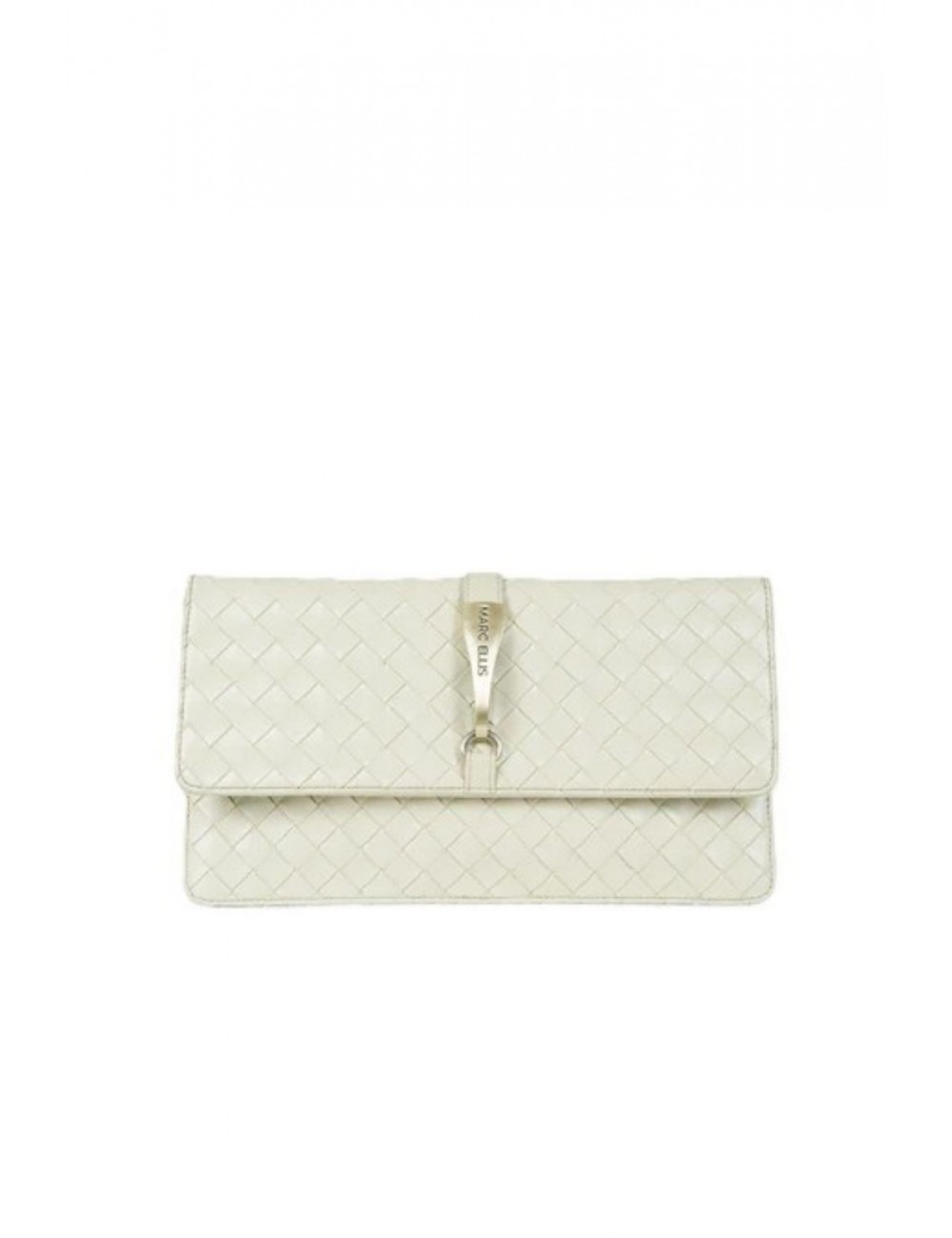 pochette marc ellis DONNA SOFT GREEN - CHLOE PLAIT vista frontale