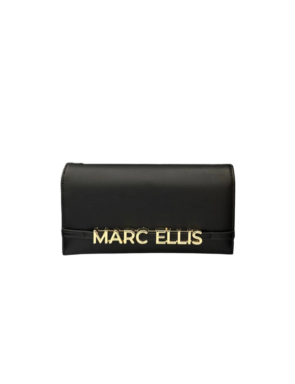 portafoglio marc ellis DONNA BLACK E GOLD - LILY MACRO LT vista frontale