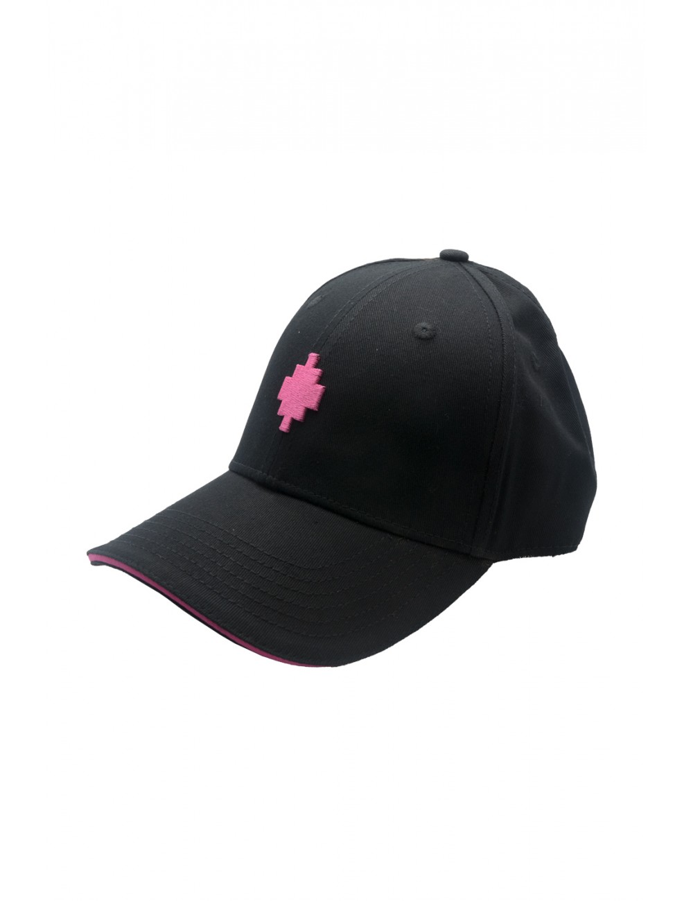 cappello marcelo burlon county of milan UNISEX 110/02 NERO-FUCSIA - COMAS260482 vista frontale