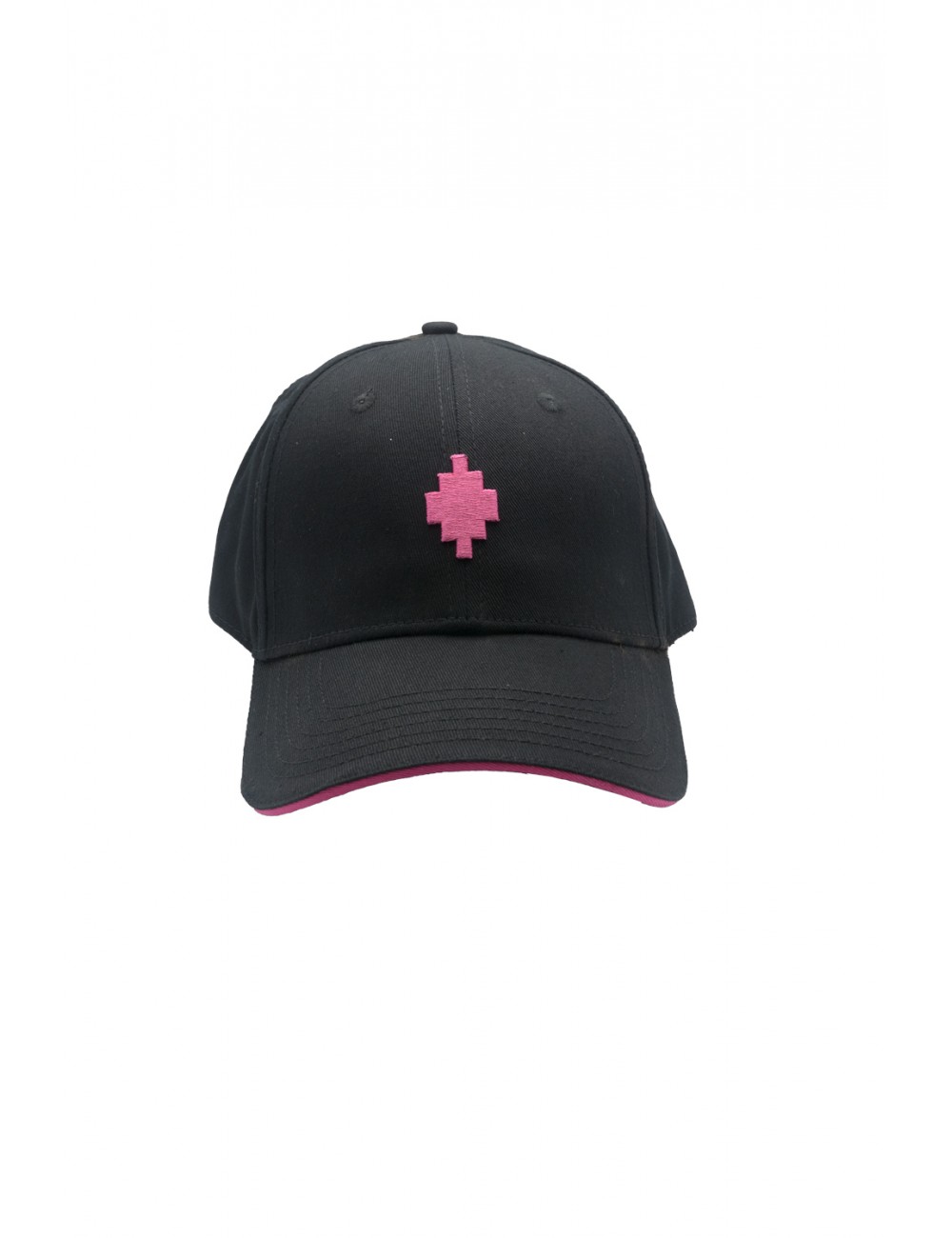 cappello marcelo burlon county of milan UNISEX 110/02 NERO-FUCSIA - COMAS260482 vista frontale