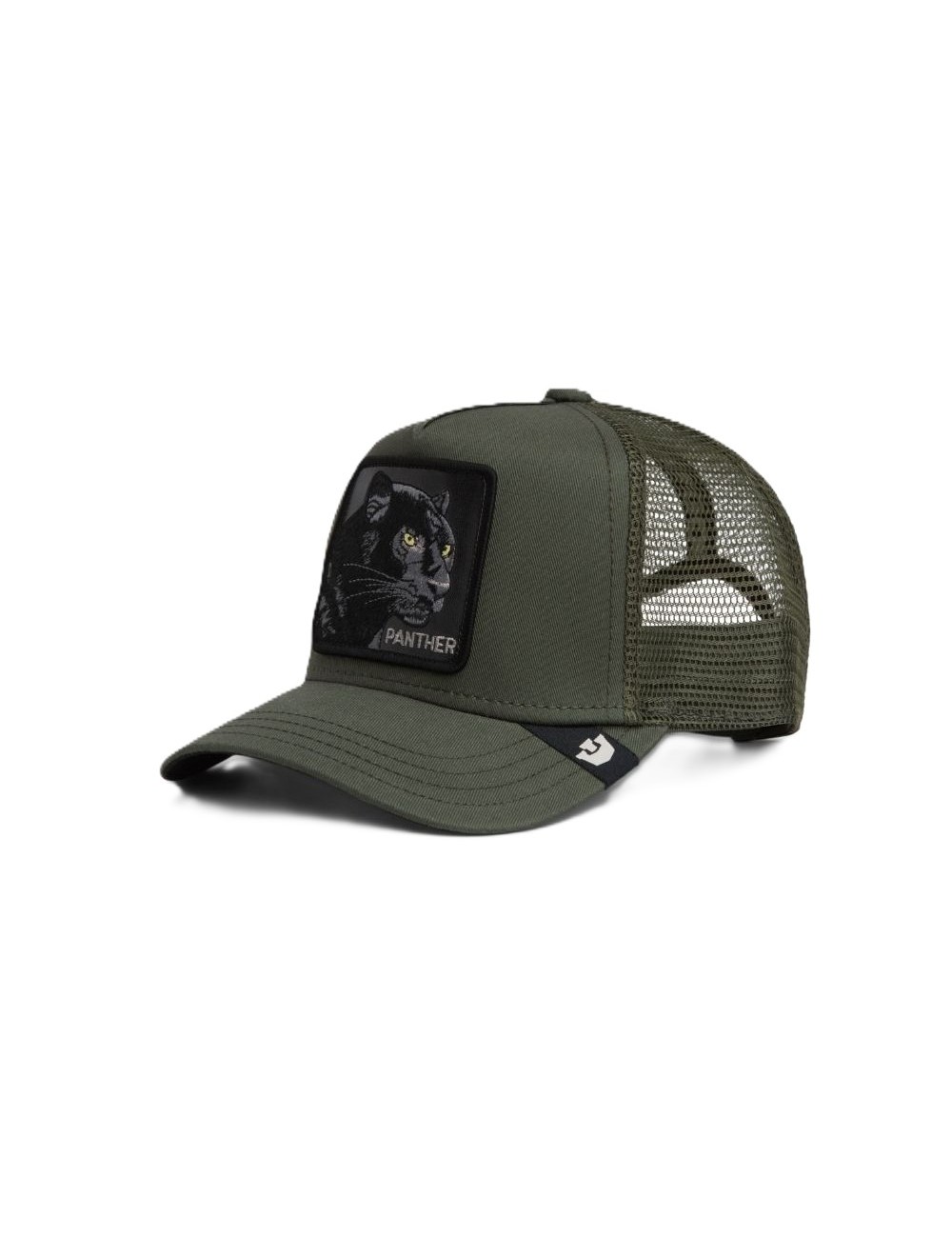 cappello goorin bros UNISEX VERDE MILITARE PALM - PANTHER TRUCKER - 101-2510-PAL01 vista frontale