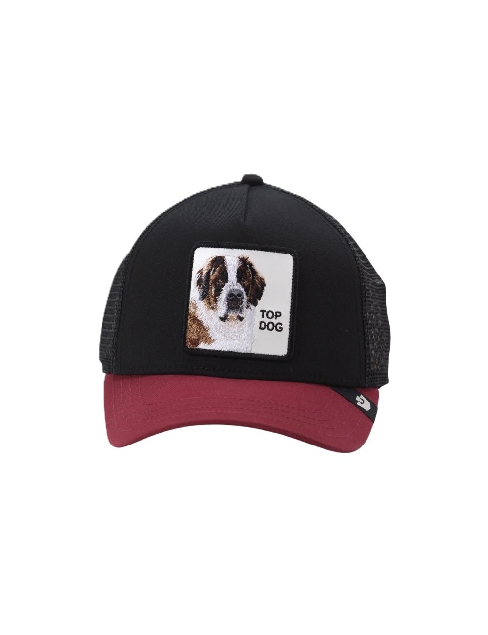 cappello goorin bros UNISEX NERO E BORDEAUX VOID/CRUSH - THE TOP DOG - 101-1788-VOI18 vista frontale