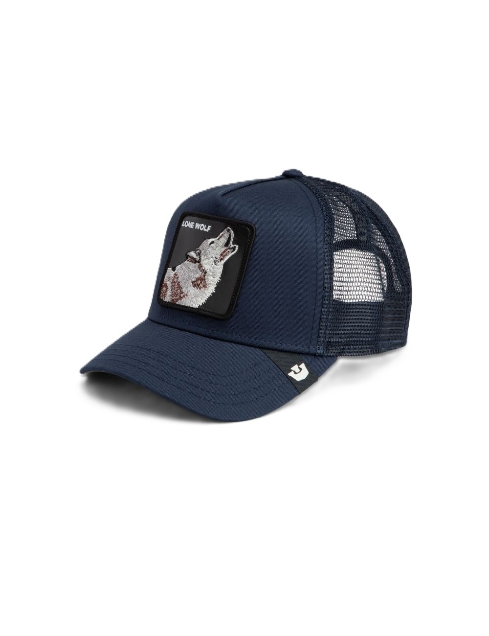 cappello goorin bros UNISEX BLU EDGE - LONE WOLF TRUCKER - 101-2449-EDG01 vista frontale