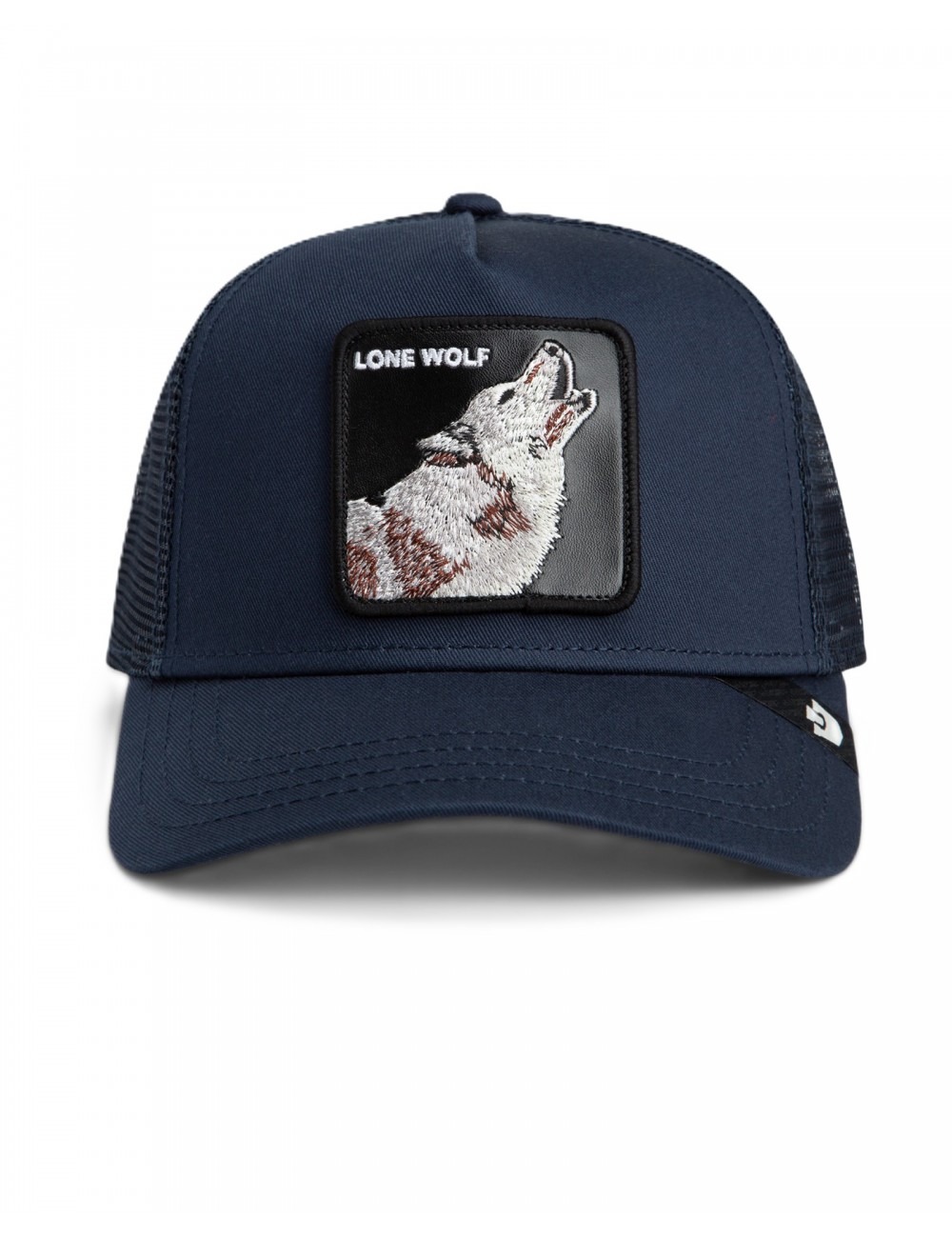cappello goorin bros UNISEX BLU EDGE - LONE WOLF TRUCKER - 101-2449-EDG01 vista frontale