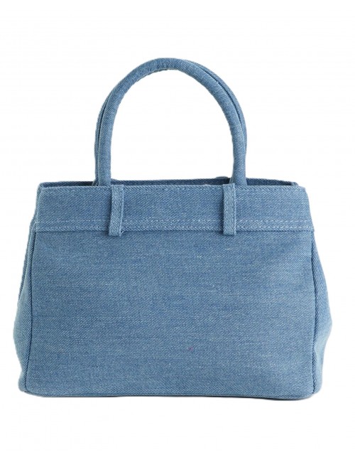 borsa secret pon pon DONNA AZZURRA JEANS - BAG POCHE vista posteriore