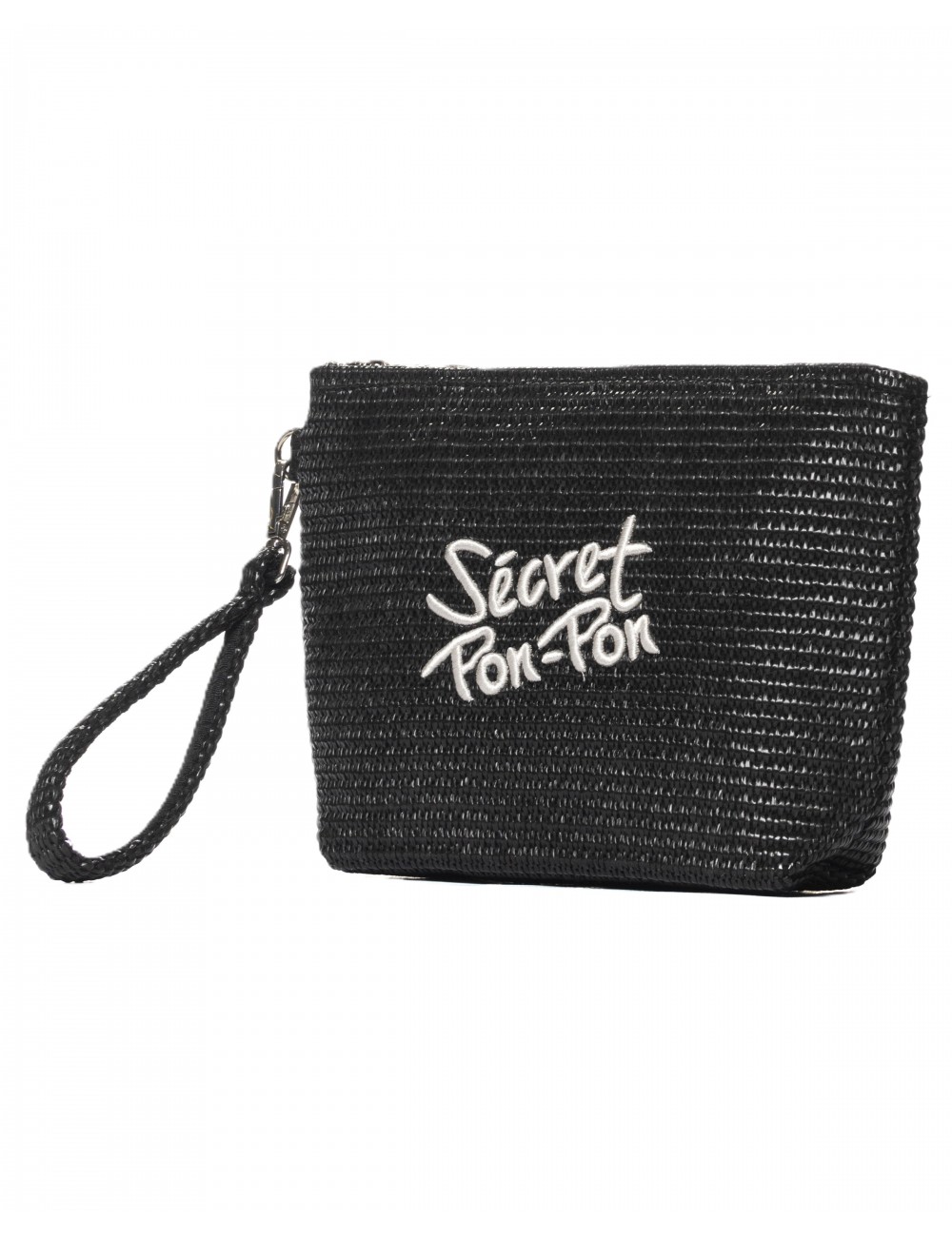 pochette secret pon pon DONNA BLACK/BLACK - RODEO CLUTCH vista frontale
