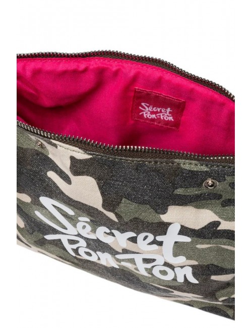 pochette secret pon pon DONNA MULTICOLORE CAMOU - CITY POUCH vista interna