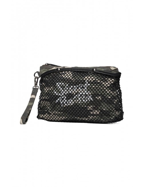 pochette secret pon pon DONNA MULTICOLORE CAMOU - CITY POUCH vista laterale