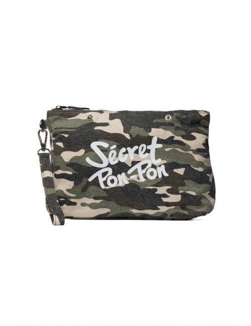 pochette secret pon pon DONNA MULTICOLORE CAMOU - CITY POUCH vista frontale 2