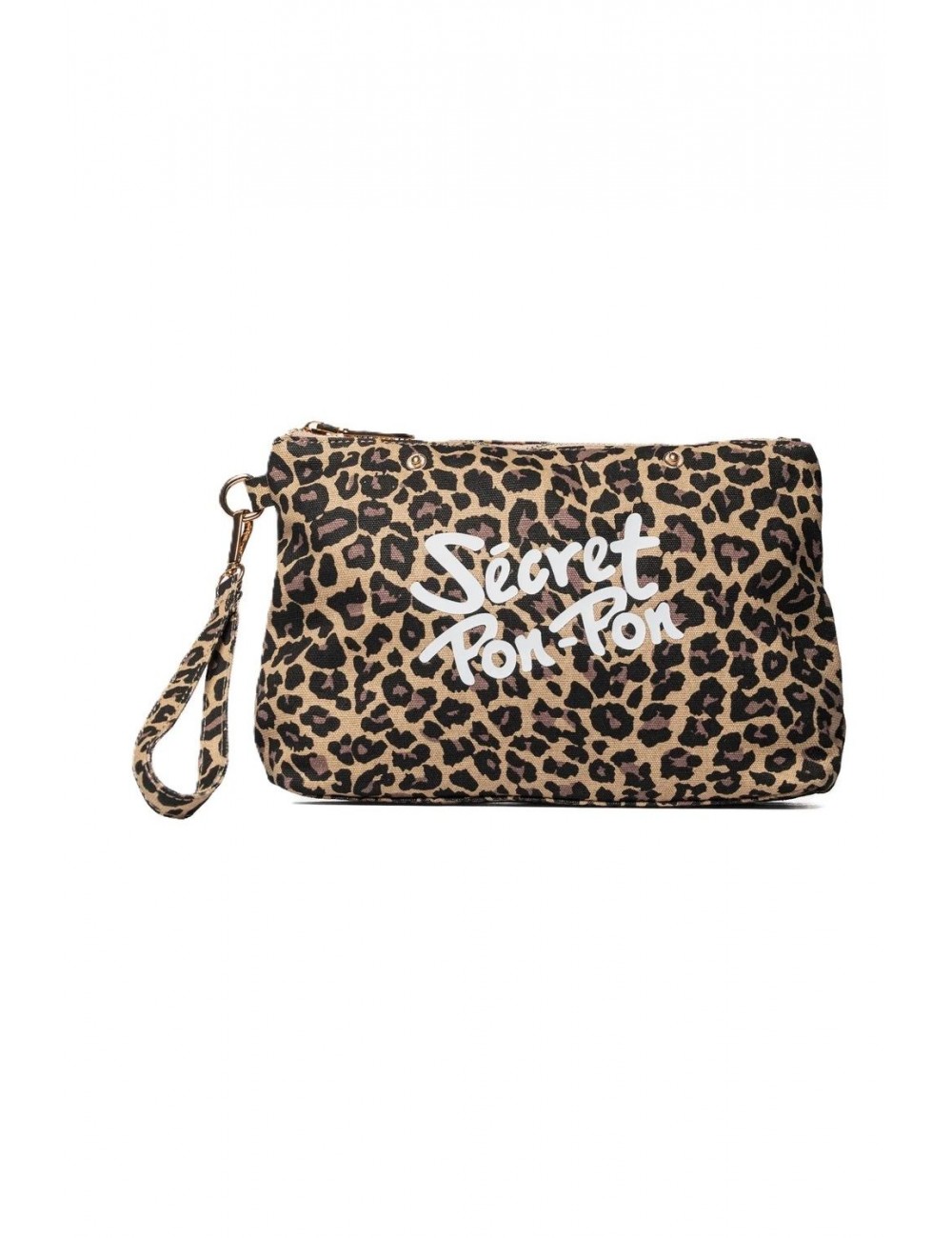 pochette secret pon pon DONNA MULTICOLORE LEOPARD - CITY POUCH vista frontale 2