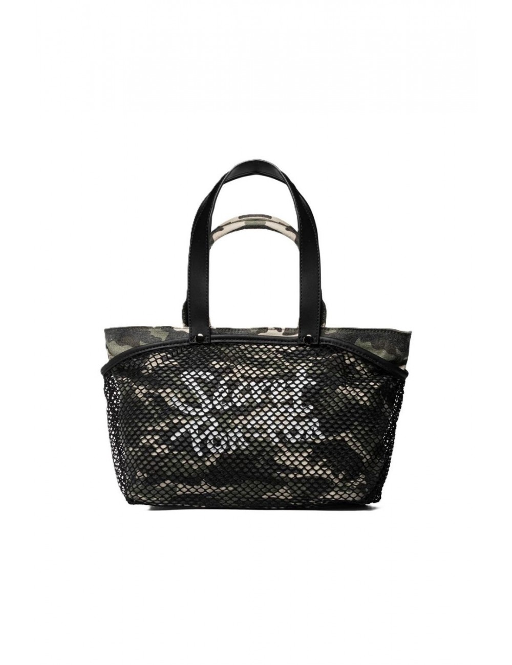 borsa secret pon pon DONNA MULTICOLORE CAMOU - CITY TOTE M vista frontale