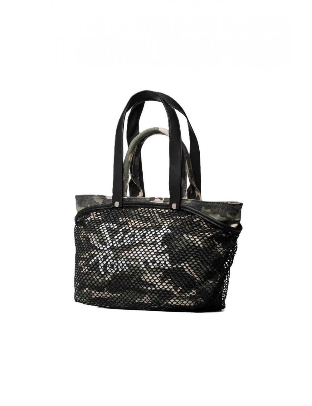 borsa secret pon pon DONNA MULTICOLORE CAMOU - CITY TOTE M vista frontale