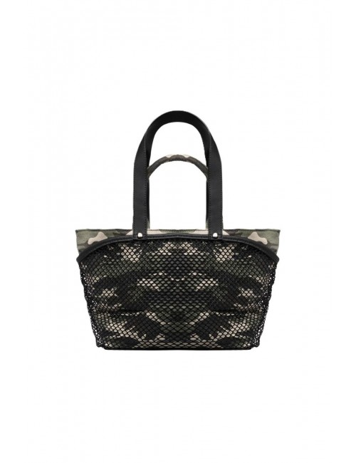 borsa secret pon pon DONNA MULTICOLORE CAMOU - CITY TOTE M vista posteriore