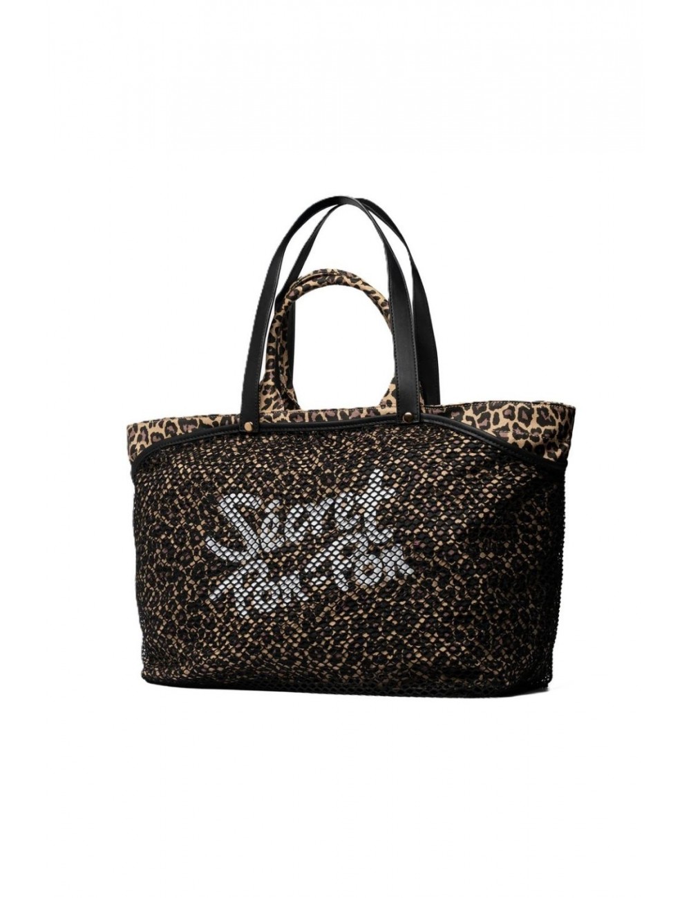 borsa secret pon pon DONNA MULTICOLORE LEOPARD - CITY TOTE L vista frontale