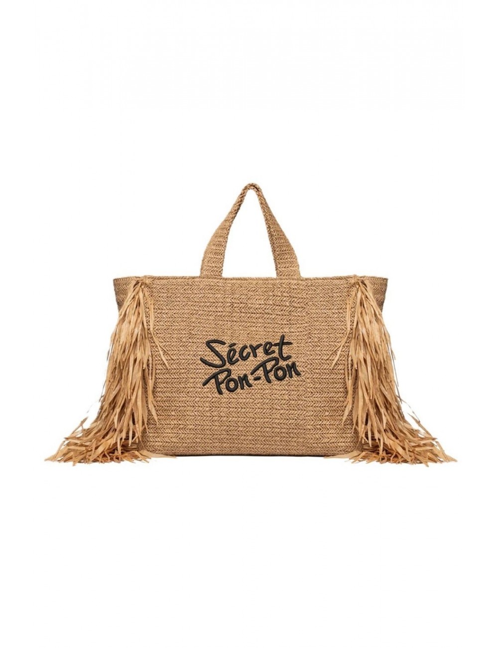 borsa secret pon pon DONNA BEIGE NATURAL - STEPHANIE L STRAW vista frontale
