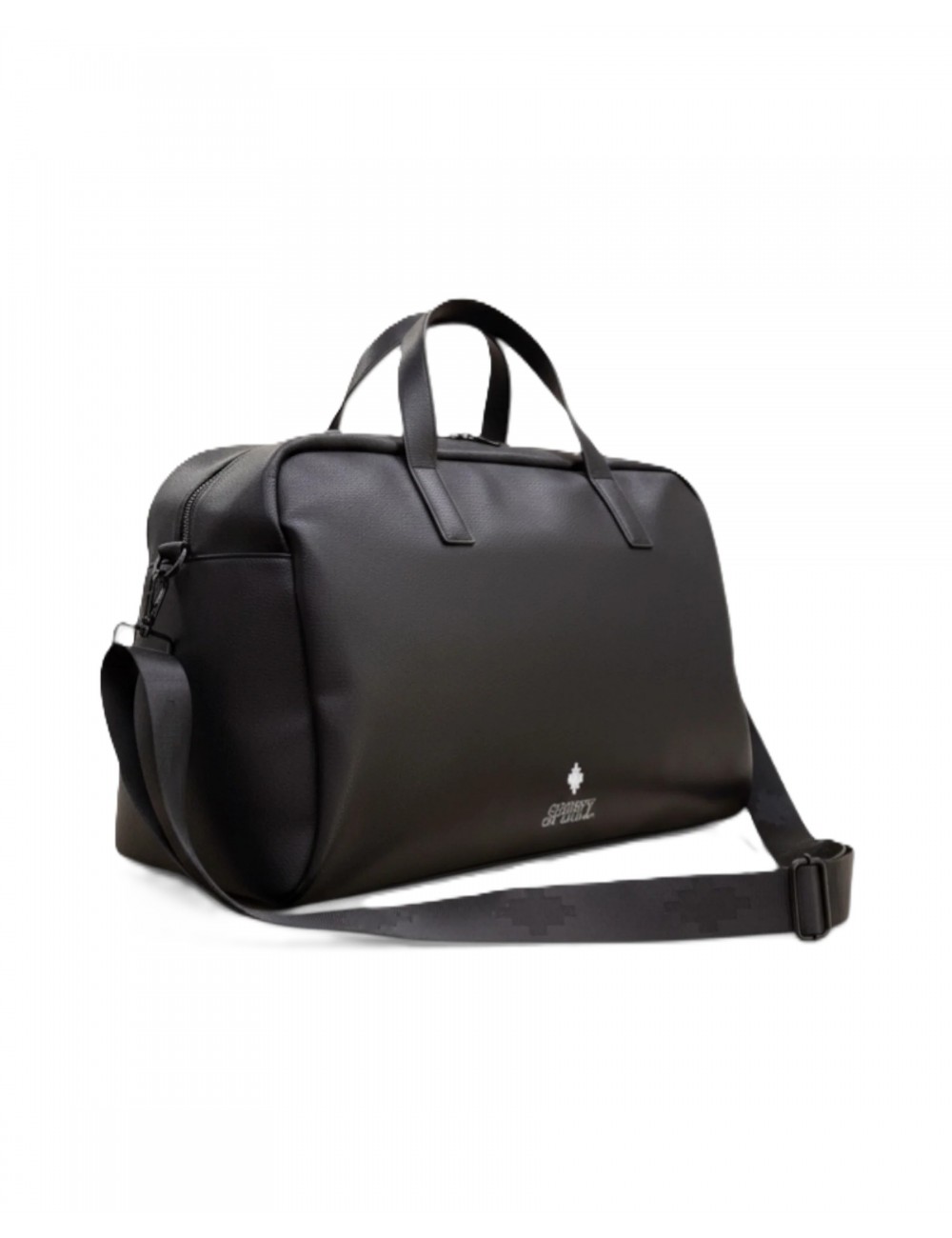 borsone marcelo burlon county of milan UNISEX NERO E BIANCO- COMAS260328 vista frontale