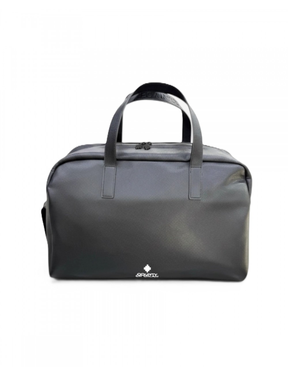 borsone marcelo burlon county of milan UNISEX NERO E BIANCO- COMAS260328 vista frontale 2