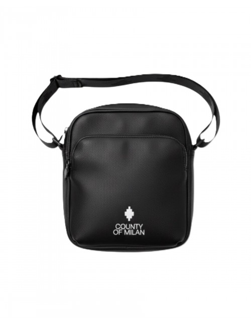 tracolla marcelo burlon county of milan UOMO NERA E BIANCA - COMAS260362 vista frontale 2