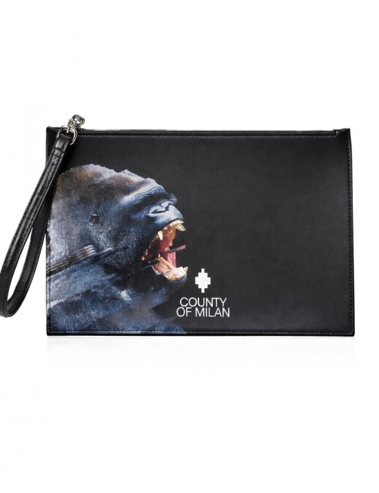 pochette marcelo burlon county of milan UOMO BLACK/KONG - COMAS260338 vista frontale