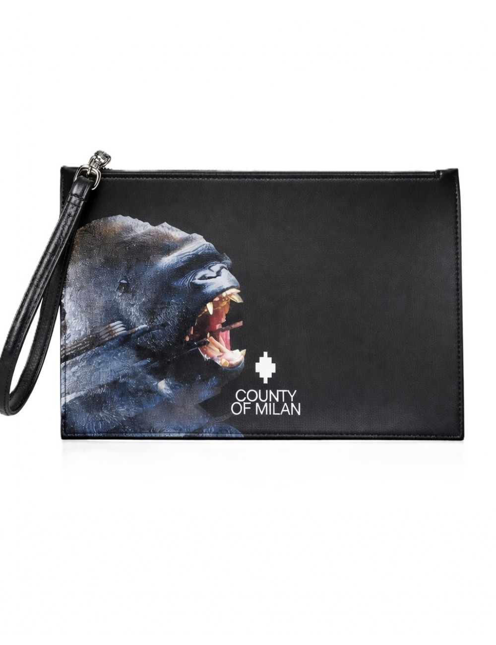 pochette marcelo burlon county of milan UOMO BLACK/KONG - COMAS260338 vista frontale