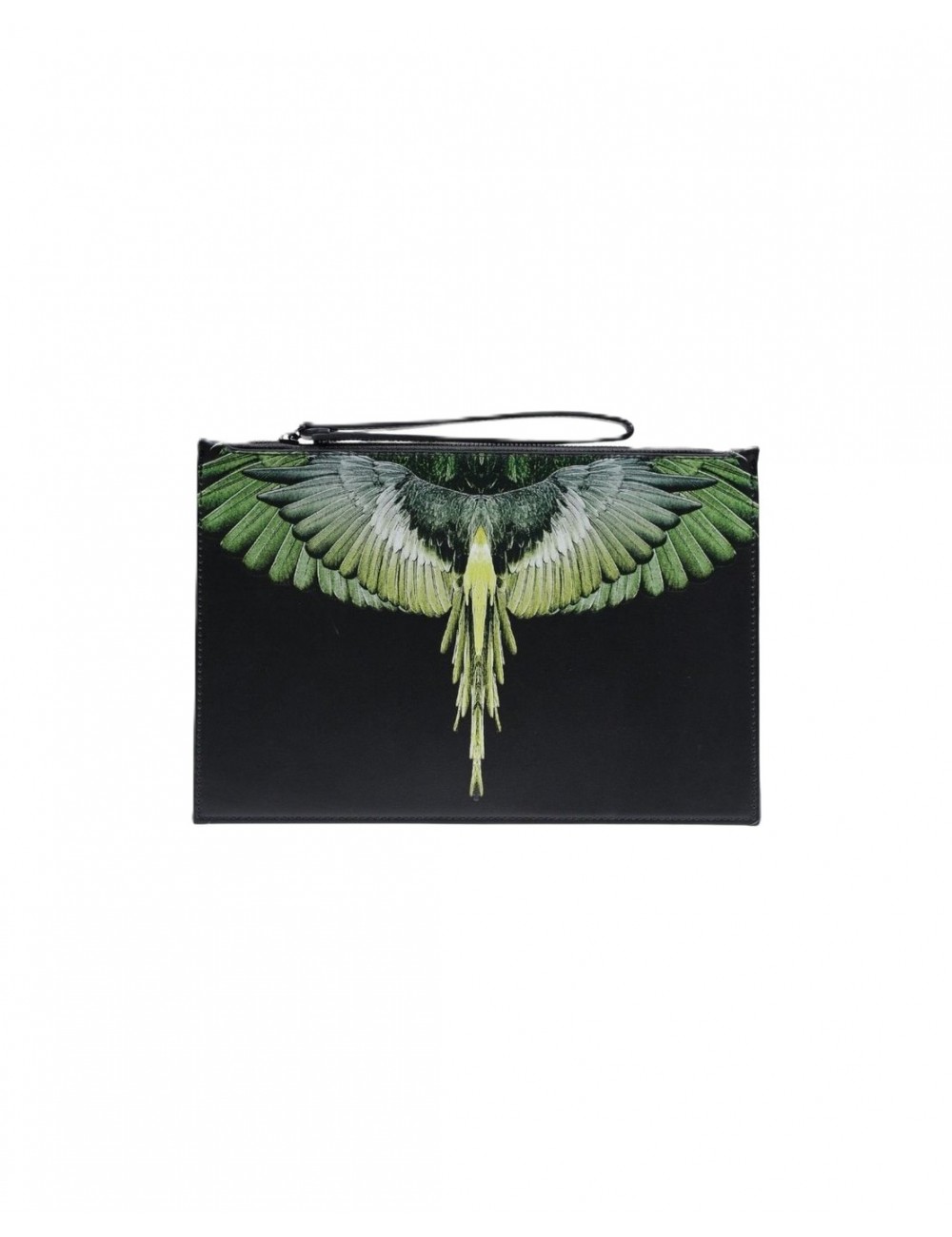 pochette marcelo burlon county of milan UOMO BLACK/YELLOW WINGS - COMAS260336 vista frontale