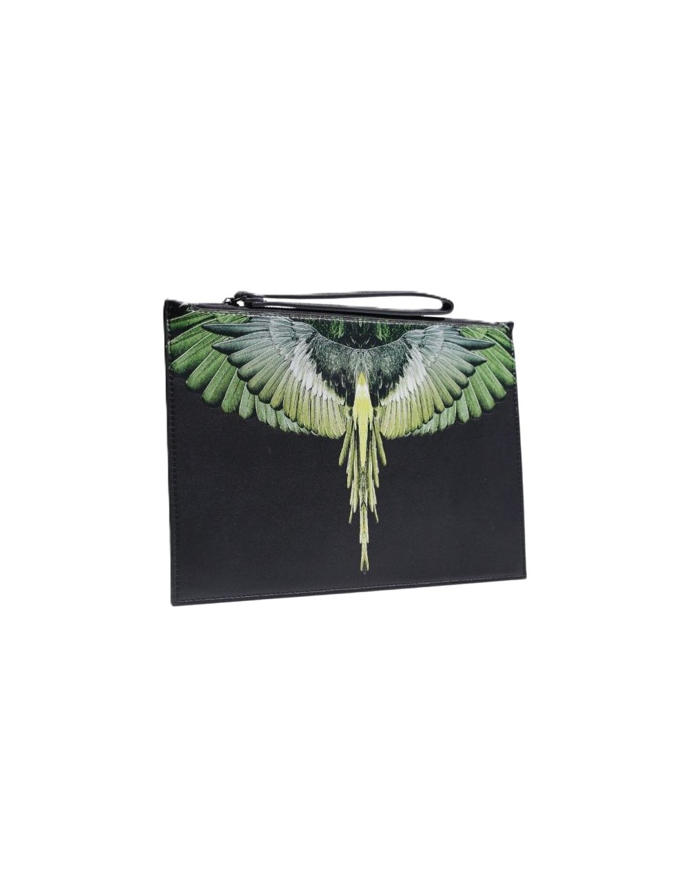 pochette marcelo burlon county of milan UOMO BLACK/YELLOW WINGS - COMAS260336 vista frontale