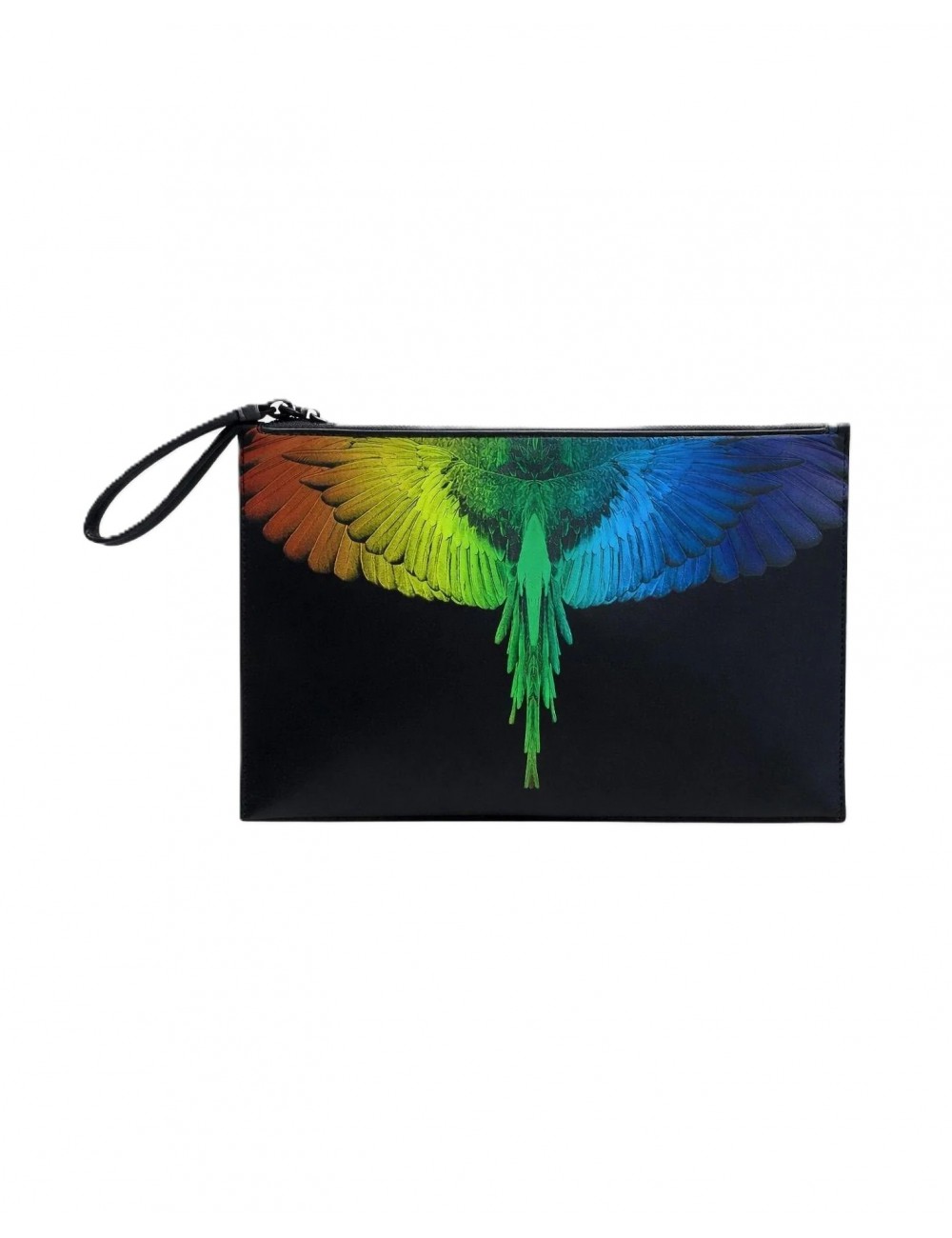pochette marcelo burlon county of milan UOMO BLACK/RAINBOW WINGS - COMAS260333 vista frontale
