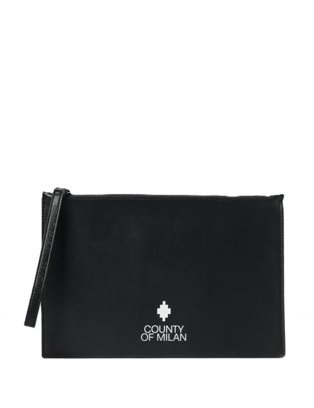 pochette marcelo burlon county of milan UOMO NERO/BLACK-BIANCO/WHITE - COMAS260331 vista frontale