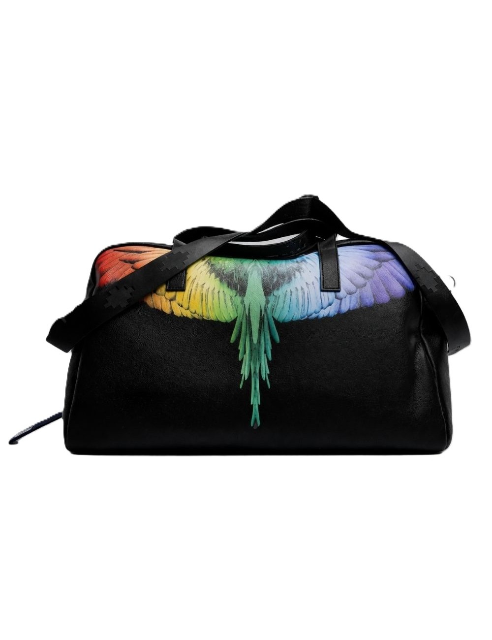 borsone marcelo burlon county of milan UNISEX BLACK/RAINBOW WINGS - COMAS260329 vista frontale