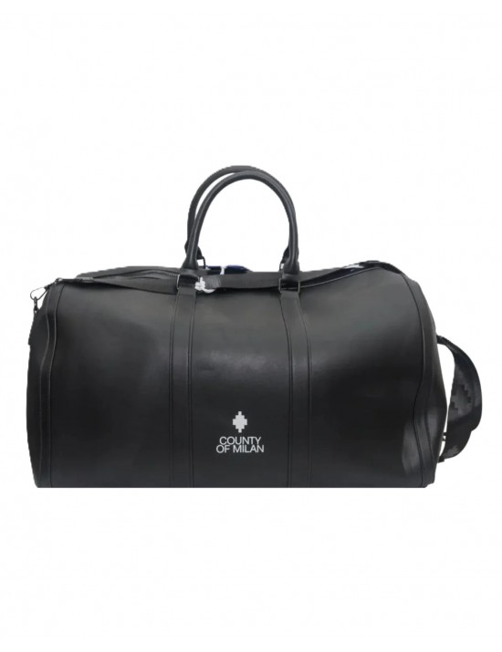 borsone marcelo burlon county of milan UNISEX NERO E BIANCO - COMAS260325 vista frontale