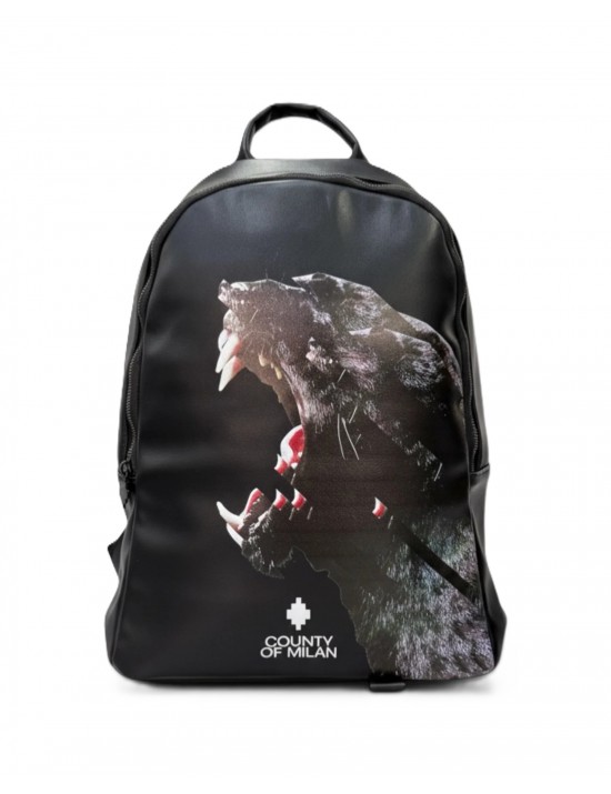 zaino marcelo burlon county of milan UOMO BLACK/PUMA - COMAS260314 vista frontale