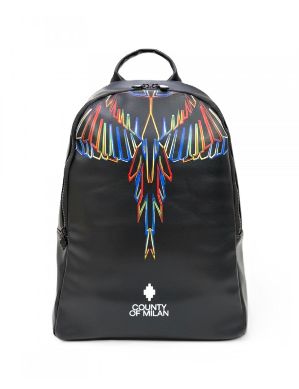 zaino marcelo burlon county of milan UOMO BLACK/MULTICOLOR - COMAS260312 vista frontale