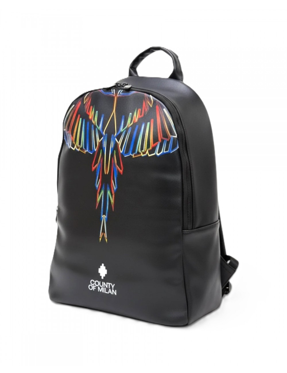 zaino marcelo burlon county of milan UOMO BLACK/MULTICOLOR - COMAS260312 vista frontale