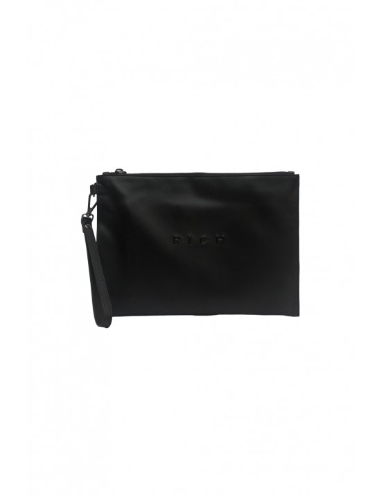 pochette john richmond UOMO BLACK - JR-W226 vista frontale