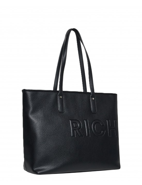borsa john richmond DONNA BLACK - UWP26270BO vista frontale
